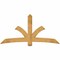 Ekena Millwork Davenport Rough Sawn Timber Gable Bracket, Western Red Cedar, 84"W x 42"H x 4"D x 6"F, 12/12 Pitch GBW084X42X0406DAV00RWR - alternate 1